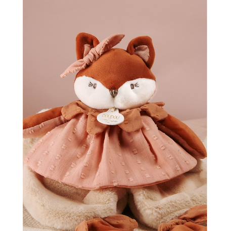 Doudou plat renard 29 cm Rose 5 - vertbaudet enfant 
