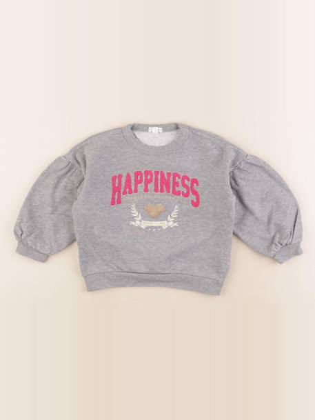 Sweat - 5 ans Gris, or 1 - vertbaudet enfant 