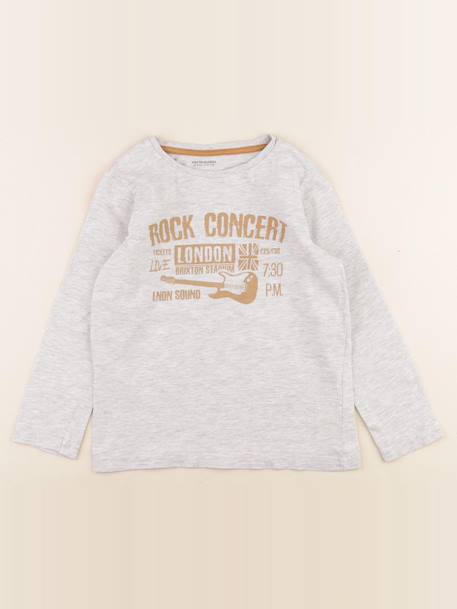 Tee-shirt - 6 ans Gris 1 - vertbaudet enfant 