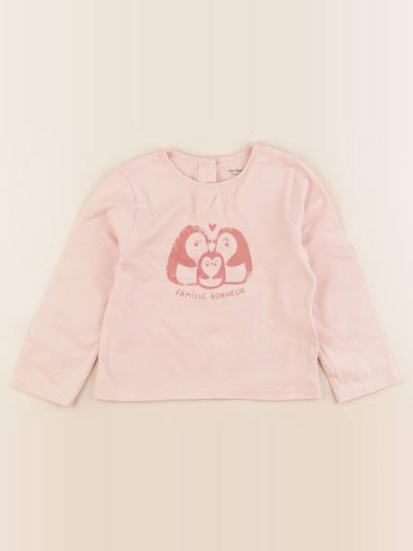 Tee-shirt - 18 mois Rose 1 - vertbaudet enfant 