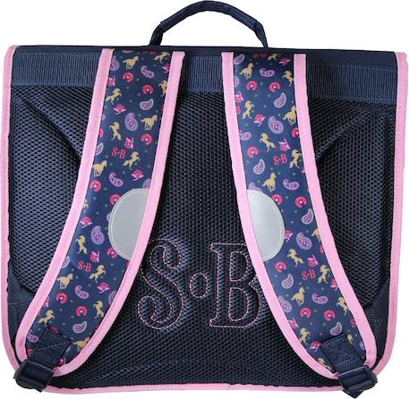 Cartable scolaire 38 cm Cow Girl Bleu 3 - vertbaudet enfant 
