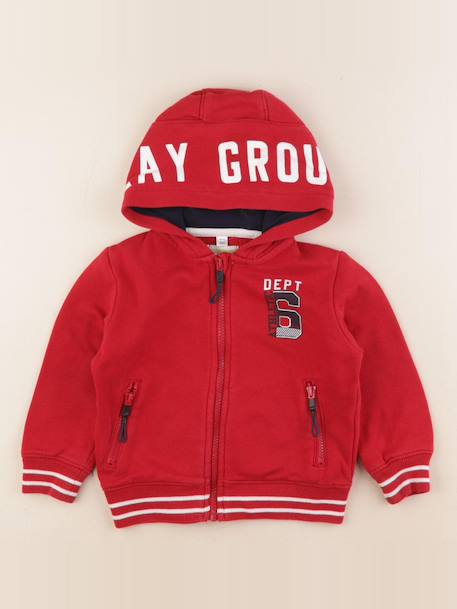 Sweat - 3 ans Rouge 1 - vertbaudet enfant 