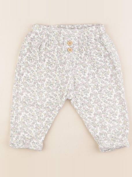 Pantalon doublé - 12 mois Multicolore 1 - vertbaudet enfant 