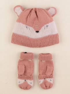 Seconde main-Fille-Accessoires-Ensemble bonnet/moufles - 2/3 ans