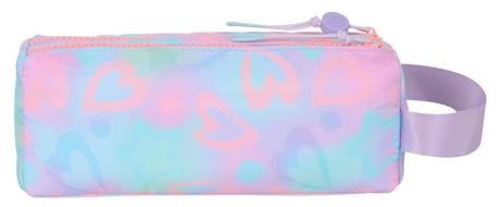Trousse scolaire 2 compartiments Funny Love Bleu 3 - vertbaudet enfant 