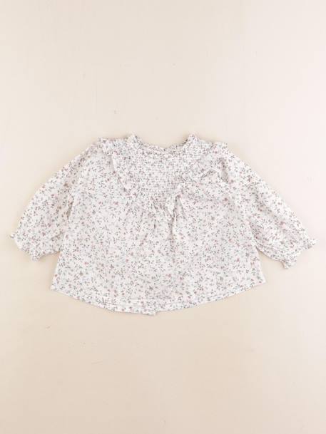 Blouse - 12 mois Blanc, vert 1 - vertbaudet enfant 