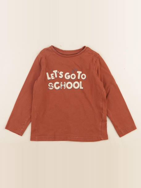 Tee-shirt - 4 ans Marron 1 - vertbaudet enfant 