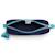Trousse nylon lisse avec porte-clé singe Bleu marine/turquoise 3 - vertbaudet enfant 