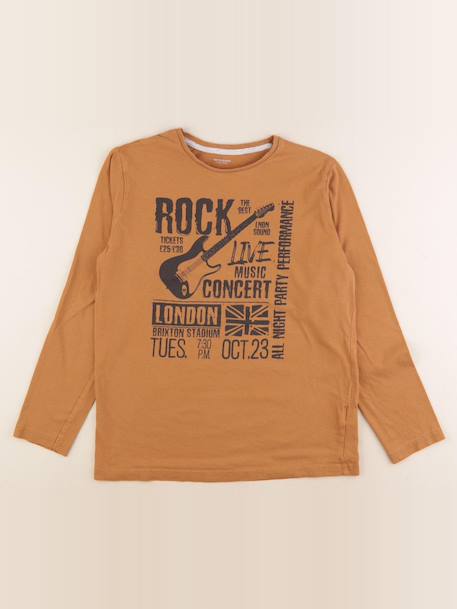 Tee-shirt - 14 ans Marron 1 - vertbaudet enfant 