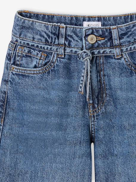 Jean large fille bleu moyen 3 - vertbaudet enfant 