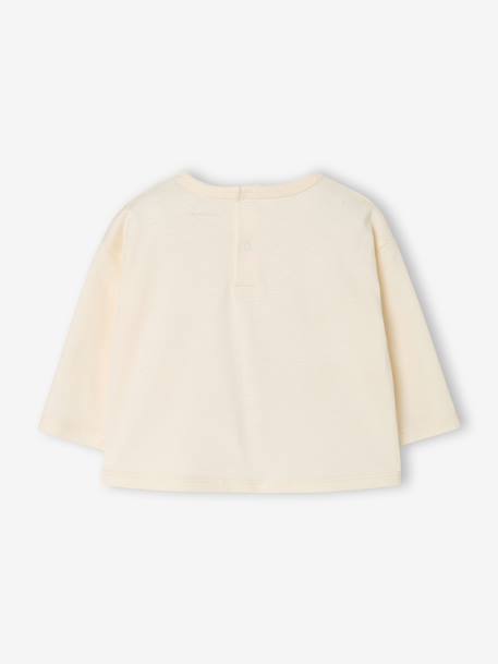 T-shirt manches longues bébé garçon écru 4 - vertbaudet enfant 