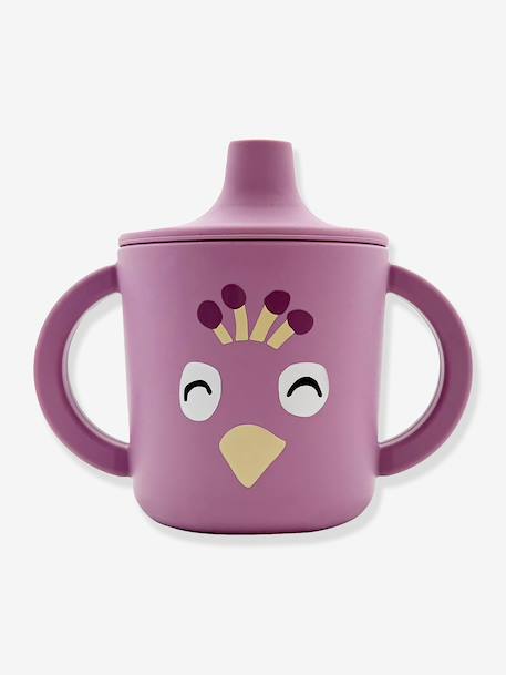 Tasse d'apprentissage Animal en silicone mauve+Mrs Elephant+Mrs Lion+Mrs Rabbit+orange+rose nude+vert 1 - vertbaudet enfant 