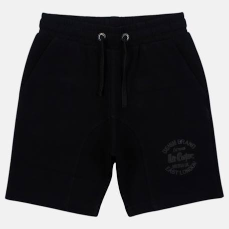 Bermuda enfant avec logo et cordon Beige+Kaki+Marine+Noir 19 - vertbaudet enfant 