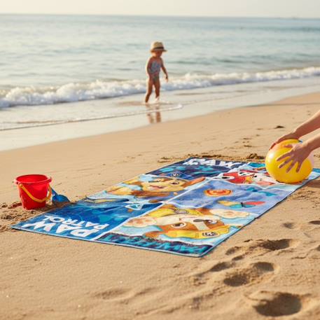 Serviette de plage décor et personnages pat patrouille Bleu 2 - vertbaudet enfant 