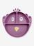 Assiette en silicone avec compartiments Animal mauve+Mr Dino+Mr Fox+Mr Lion+Mrs Cat 1 - vertbaudet enfant 