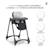 Chaise haute évolutive 6 niveaux pliable Soja Gris 5 - vertbaudet enfant 