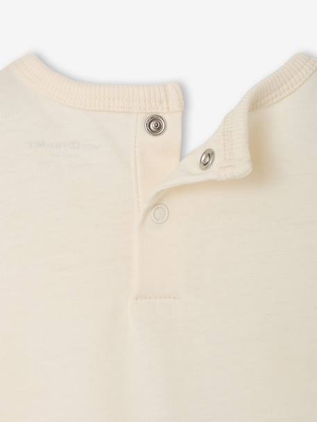 T-shirt manches longues bébé garçon écru 3 - vertbaudet enfant 