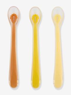 Puériculture-Repas-Vaisselle, coffret repas-Lot 3 cuillères d'alimentation Mr Lion
