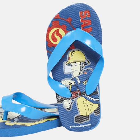 Tongs enfant motif animé sam le pompier Marine+Rouge 5 - vertbaudet enfant 