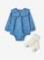 Ensemble barboteuse bébé avec collants stone 1 - vertbaudet enfant 