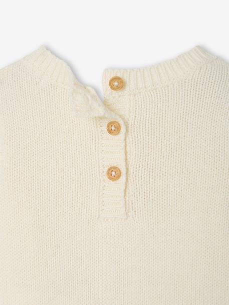 Combinaison bébé tricot torsadé écru 4 - vertbaudet enfant 