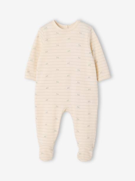 Lot de 3 dors bien bébé ouverture dos écru+vert sauge 14 - vertbaudet enfant 