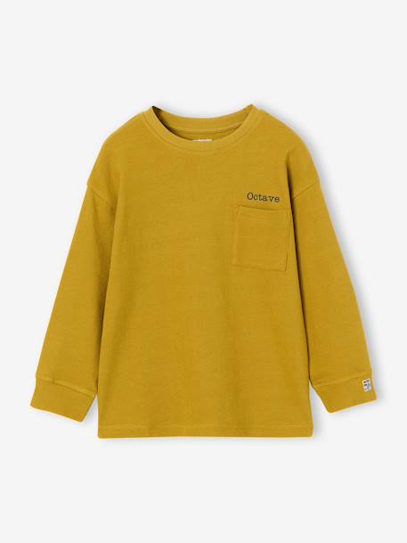 T-shirt manches longues garçon olive 2 - vertbaudet enfant 