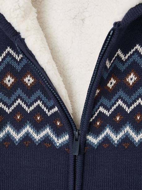 Gilet à capuche garçon marine 3 - vertbaudet enfant 