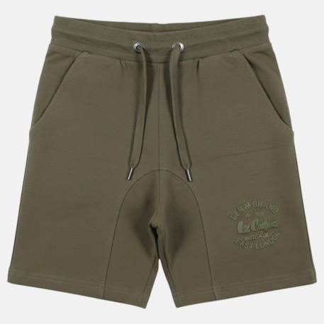 Bermuda enfant avec logo et cordon Beige+Kaki+Marine+Noir 9 - vertbaudet enfant 