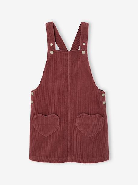 Robe salopette fille mauve+vert 1 - vertbaudet enfant 