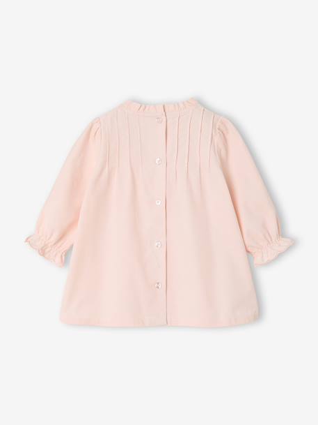 Robe bébé velours rose pâle 2 - vertbaudet enfant 