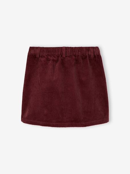 Jupe courte fille prune 2 - vertbaudet enfant 