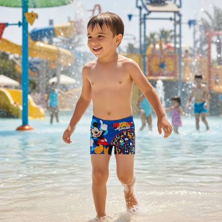 Boxer de bain enfant imprimé mickey Marine+Rouge 2 - vertbaudet enfant 
