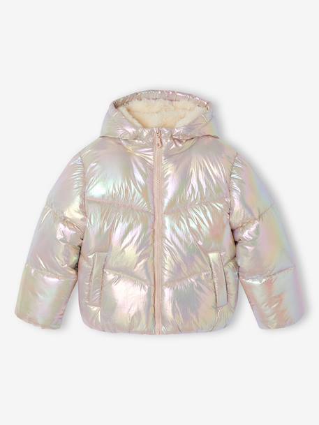 Doudoune chaude fille rose pâle 4 - vertbaudet enfant 