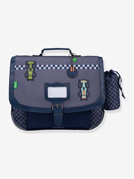Cartable 38 cm Romain Les Fantaisies gris 1 - vertbaudet enfant 