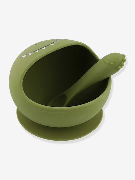 Set repas bébé Mr. Lion jaune+rose pâle+vert 17 - vertbaudet enfant 