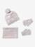 Ensemble fille tricot bonnet, snood et gants sable 2 - vertbaudet enfant 