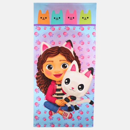 Serviette enfant imprimée gabby Mauve 1 - vertbaudet enfant 