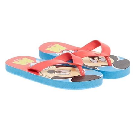 Tongs enfant à motif mickey Bleu 1 - vertbaudet enfant 