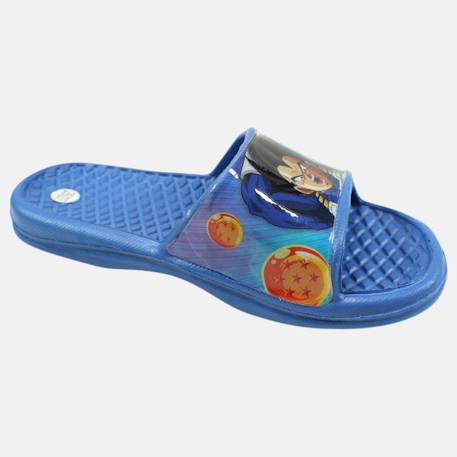 Claquettes enfant orange avec bride large et motif personnage dragon ball z Bleu+Orange 2 - vertbaudet enfant 