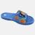 Claquettes enfant orange avec bride large et motif personnage dragon ball z Bleu+Orange 2 - vertbaudet enfant 