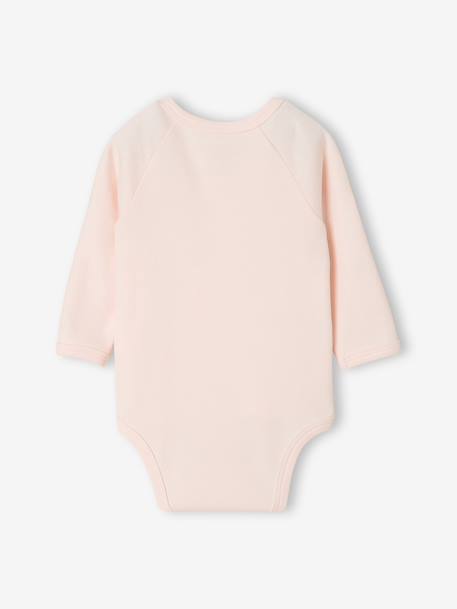 Lot de 2 bodies naissance manches longues cappuccino+rose pâle+vert sauge 11 - vertbaudet enfant 