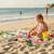 Serviette de plage décor plage et personnage minnie Bleu 2 - vertbaudet enfant 