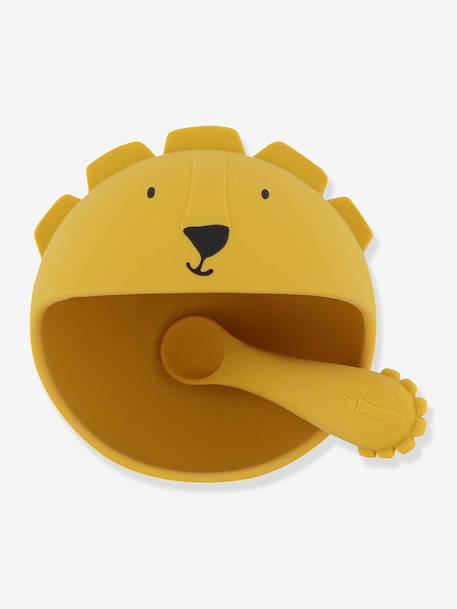 Set repas bébé Mr. Lion jaune+rose pâle+vert 5 - vertbaudet enfant 