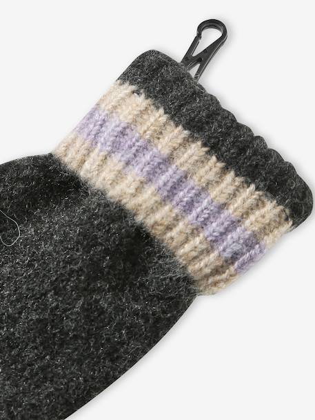 Ensemble fille bonnet, snood et gants tricot anthracite 7 - vertbaudet enfant 