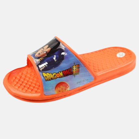 Claquettes enfant orange avec bride large et motif personnage dragon ball z Bleu+Orange 7 - vertbaudet enfant 