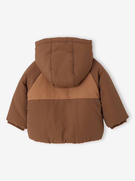 Doudoune bébé garçon à capuche cacao 2 - vertbaudet enfant 