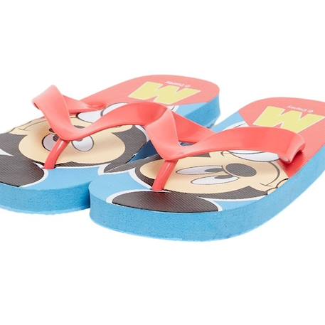 Tongs enfant à motif mickey Bleu 4 - vertbaudet enfant 
