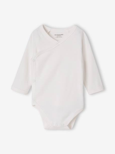 Lot de 5 bodies naissance fille manches longues écru 6 - vertbaudet enfant 