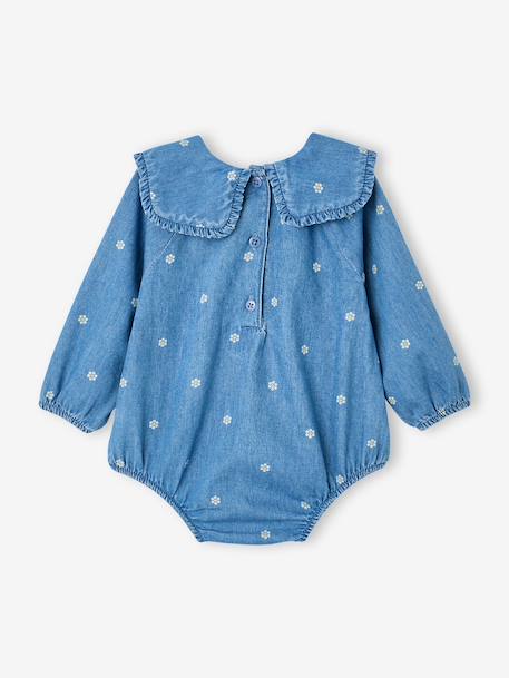 Ensemble barboteuse bébé avec collants stone 2 - vertbaudet enfant 